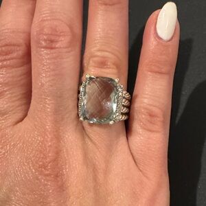 David Yurman Prasiolite & Diamond Wheaton® Ring